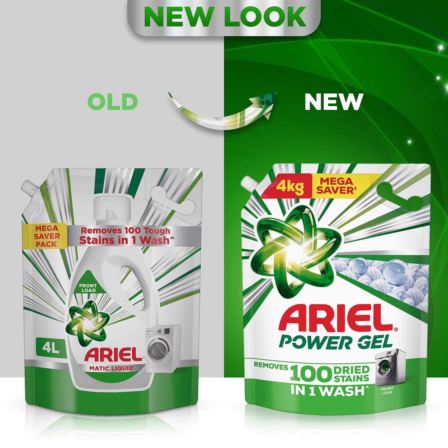 Ariel Power Gel Liquid Detergent for Front Load – 4kg | Removes 100 Dried Stains in 1 Wash | Faster Dissolving | Long-Lasting Fragrance | Color Protection | At the price of Powders - Image 3