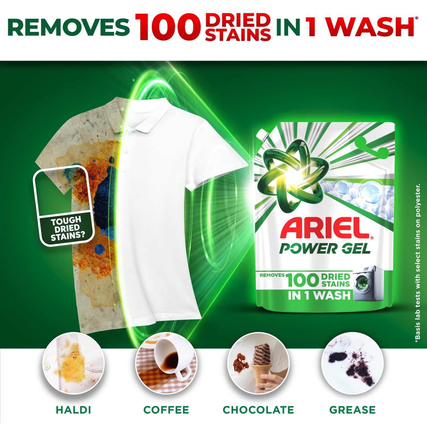 Ariel Power Gel Liquid Detergent for Front Load – 4kg | Removes 100 Dried Stains in 1 Wash | Faster Dissolving | Long-Lasting Fragrance | Color Protection | At the price of Powders - Image 2