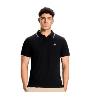 Boldfit Polo Tshirts Shirts for Men Breathable Moisture-Wicking Regular Fit Anti-Static Fabric Quick-Dry & Durable Soft Lightweight Polo Tee for Casual Wear, Sports & Everyday Use