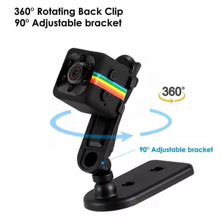 Smallest Security Camera, 1080p HD, Low Light Vision with Audio Video Recording, (Non WiFi Camera) - Black - Image 3