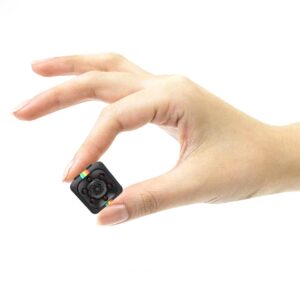 Smallest Security Camera, 1080p HD, Low Light Vision with Audio Video Recording, (Non WiFi Camera) - Black