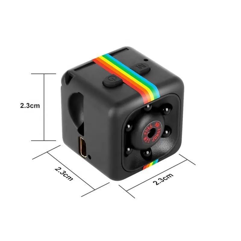 Smallest Security Camera, 1080p HD, Low Light Vision with Audio Video Recording, (Non WiFi Camera) - Black - Image 2