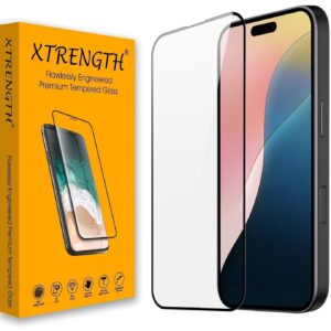 Tempered Glass for iPhone 16 (6.1 Inch) with Installation Kit | 9H Edge to Edge Screen Protector | Anti Scratch