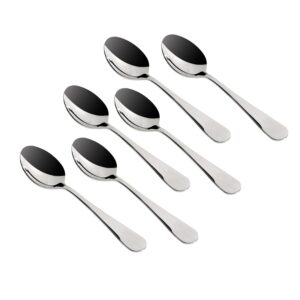 Meyer Heavy Gauge Stainless Steel 6Pc Tea Spoon Set I Dinner Spoon Set - Mirror Polished, Ergonomic, Rust-Resistant, Perfectly Balanced for Comfort & Elegance, Thickness 2mm, Length 14cm