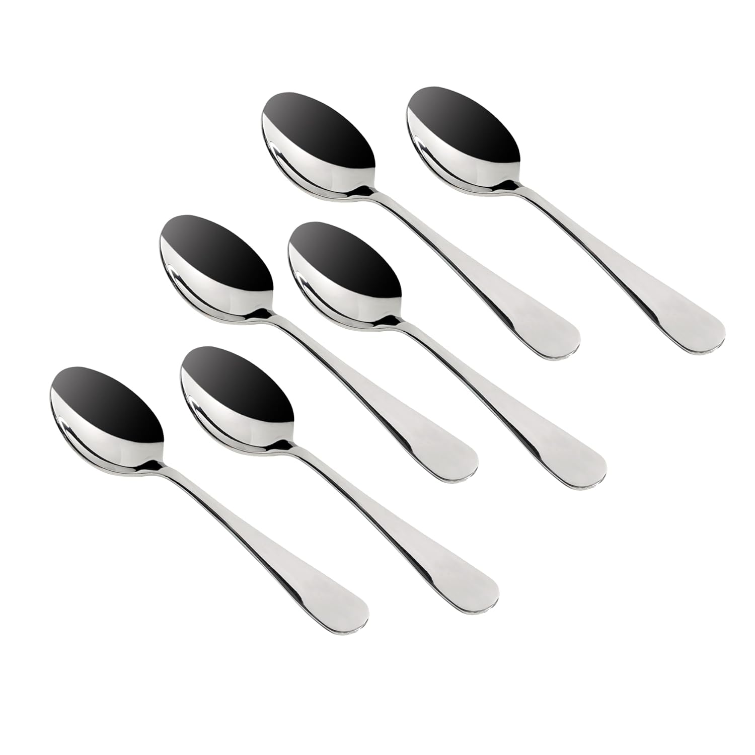 Meyer Heavy Gauge Stainless Steel 6Pc Tea Spoon Set I Dinner Spoon Set - Mirror Polished, Ergonomic, Rust-Resistant, Perfectly Balanced for Comfort & Elegance, Thickness 2mm, Length 14cm