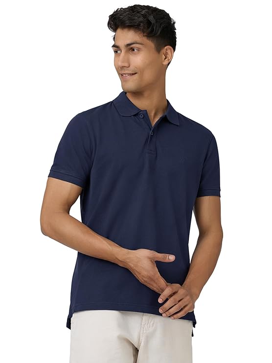 Visit the XYXX Store XYXX Men's Nova 100% Combed Cotton Regular Fit Polo T-Shirt - Image 2